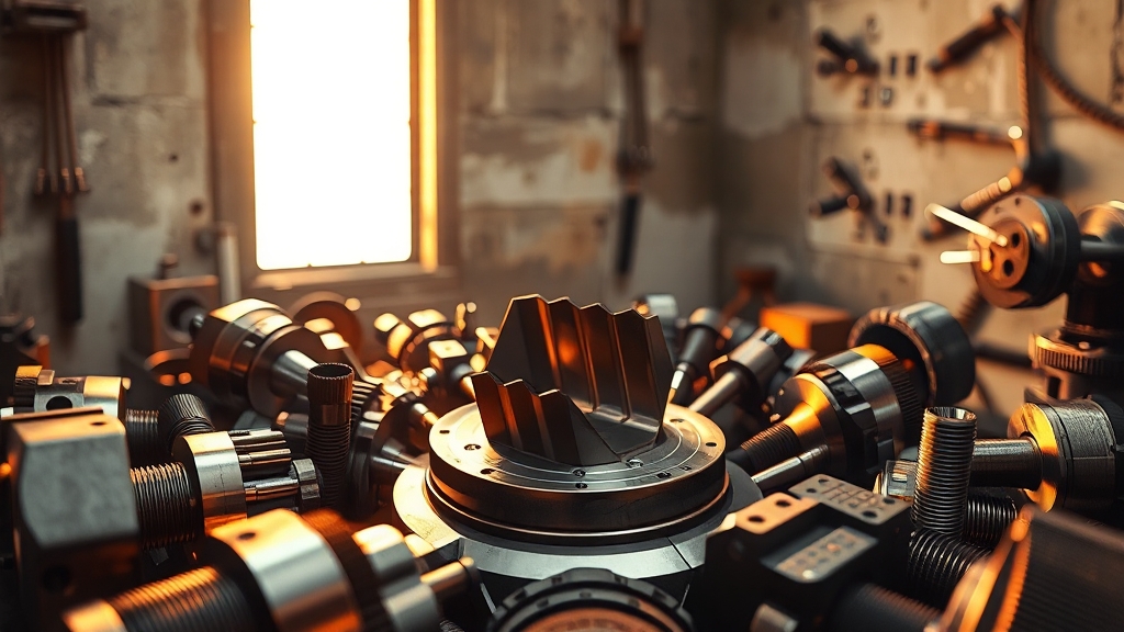 밀링 커터: 종류, 선택 및 활용 (realistic 스타일)