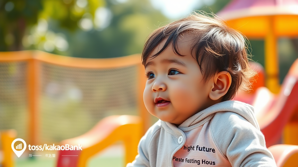 키즈 금융 시장 전망 (realistic 스타일)