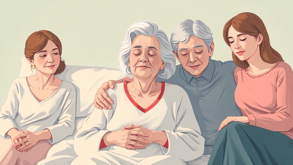 존엄한 마무리를 위한 선택 (illustration 스타일)