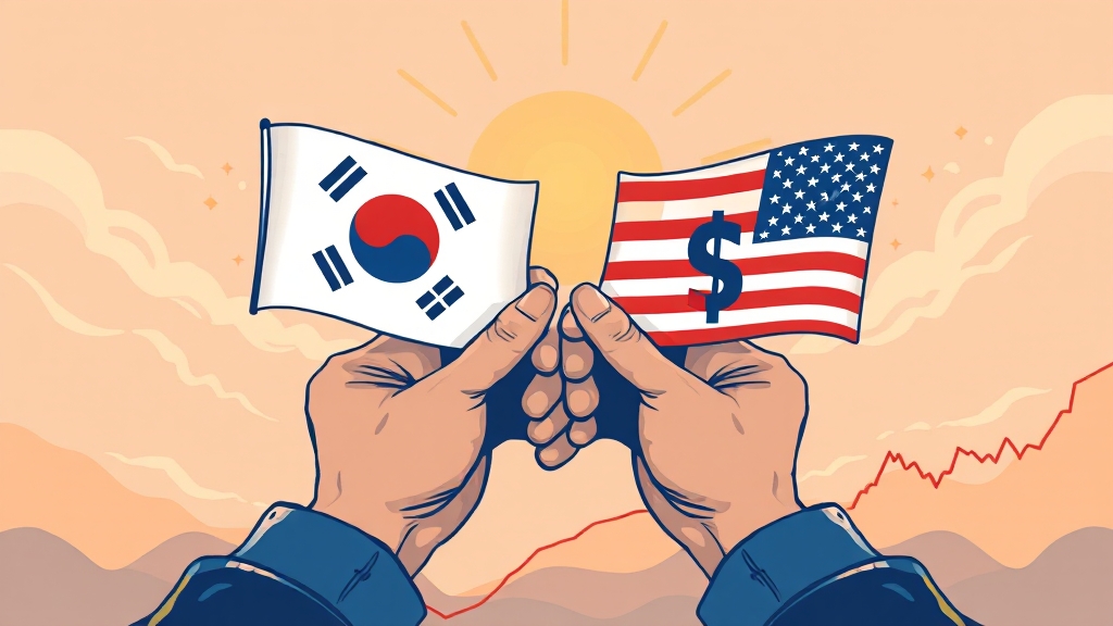 한미 통화 스와프의 중요성과 효과 (illustration 스타일)