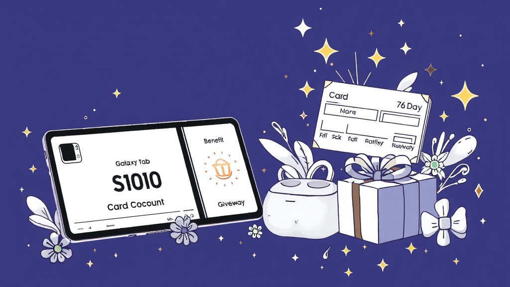 구매 혜택 및 할인 정보 (illustration 스타일)