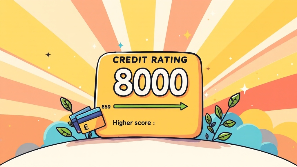 신용등급 점수표, 왜 중요할까요? (cartoon 스타일)