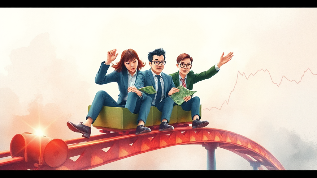 CMA 금리 변동성 주의 (watercolor 스타일)