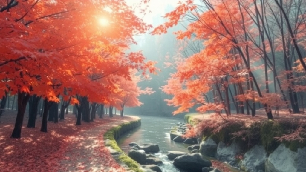 가을, 내원사로 떠나요! (watercolor 스타일)