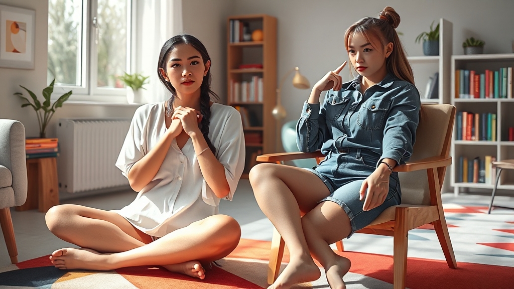 에겐녀 vs 테토녀: 특징 비교 (realistic 스타일)