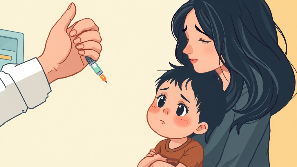 접종 후 주의사항 (illustration 스타일)