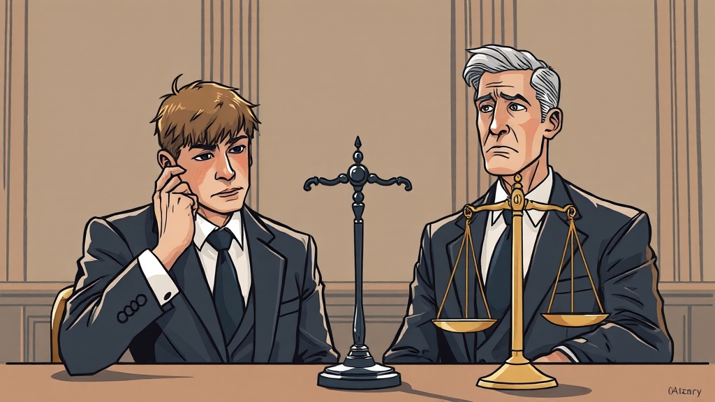 형사 변호사 선임, 왜 중요할까? (illustration 스타일)