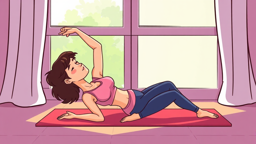 장늑근 증후군 치료 (cartoon 스타일)