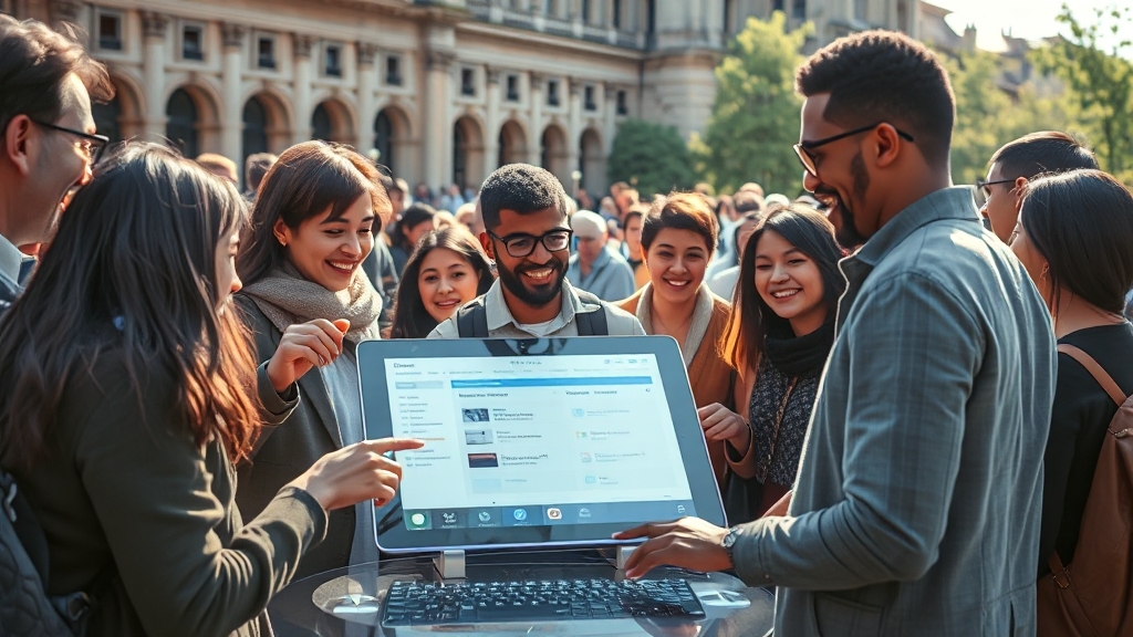 디지털 문해력 향상을 위한 교육 방안 (realistic 스타일)