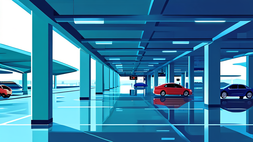 장기주차장 종류별 요금 비교 (illustration 스타일)