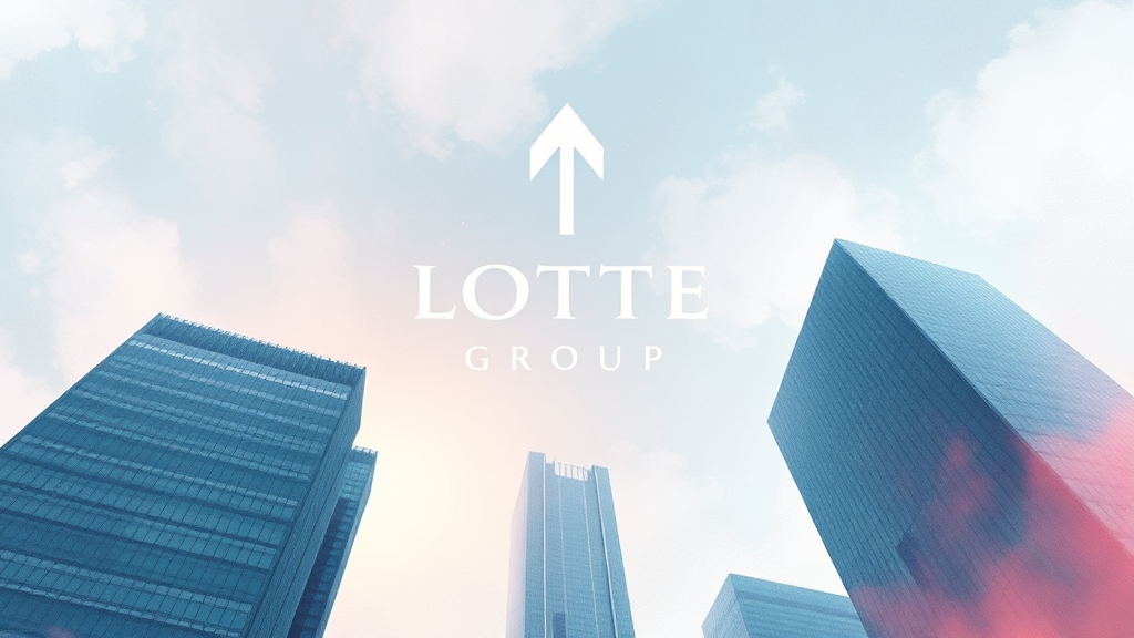 그룹 산업 재편 현황 (watercolor 스타일)