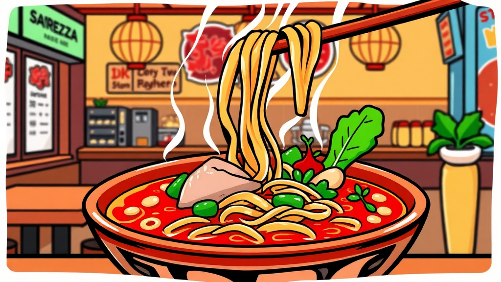 화홍칼국수, 왜 ‘이유 있는 맛플리’일까? (cartoon 스타일)