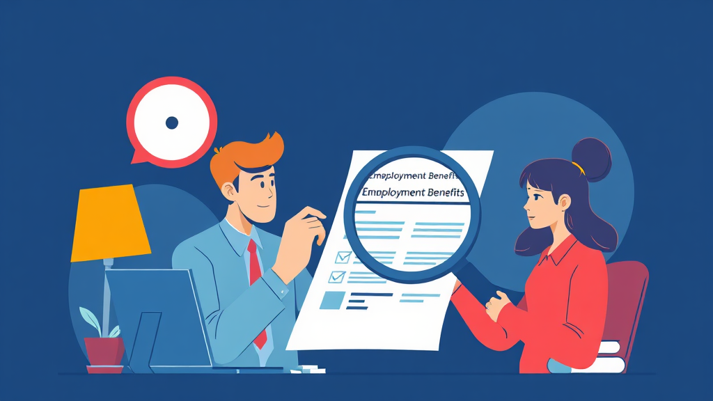 이직확인서, 왜 중요할까요? (illustration 스타일)