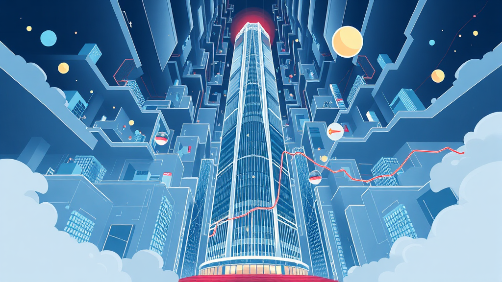 시장의 우려와 신뢰 (illustration 스타일)