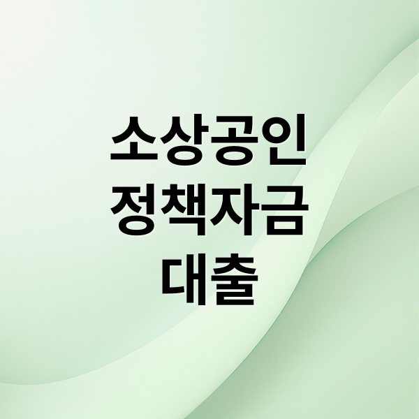 소상공인
정책자금
대출 (소상공인정책자금대출신청조건)