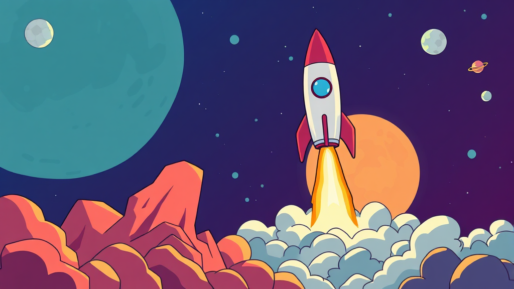 스페이스X 투자 시 유의사항 (cartoon 스타일)