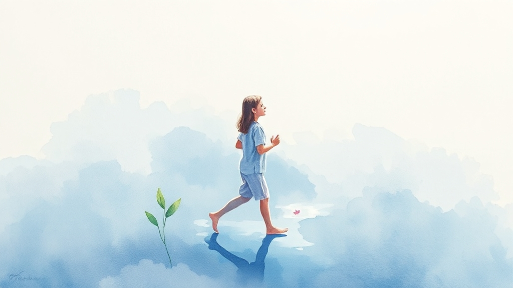 기립성 저혈압, 일상 속 예방 (watercolor 스타일)