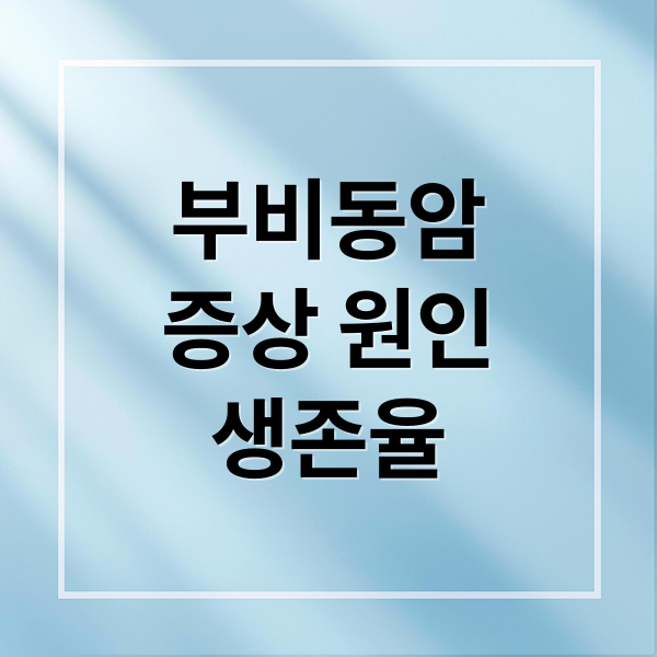 부비동암
증상 원인
생존율 (부비동암 증상 예후 종양 통증)