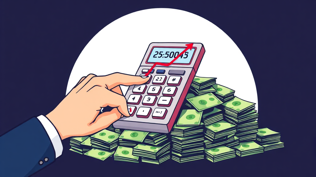 퇴직소득세 계산, 복잡한 원리 파헤치기 (illustration 스타일)