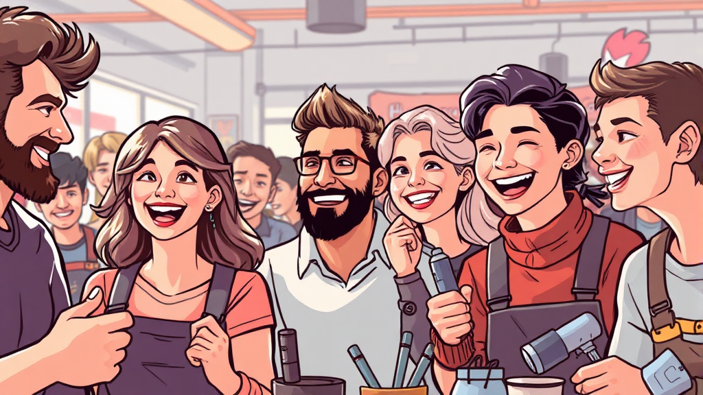 연애 시작, 장소와 첫인상 (illustration 스타일)