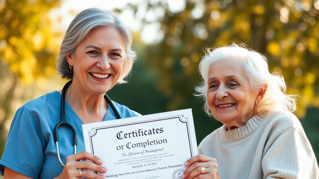 이수증 발급 및 활용 (realistic 스타일)