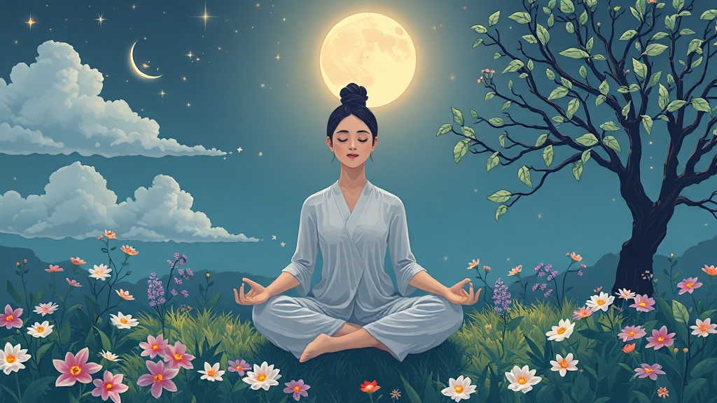 공황장애, 생활 속 관리법 (illustration 스타일)