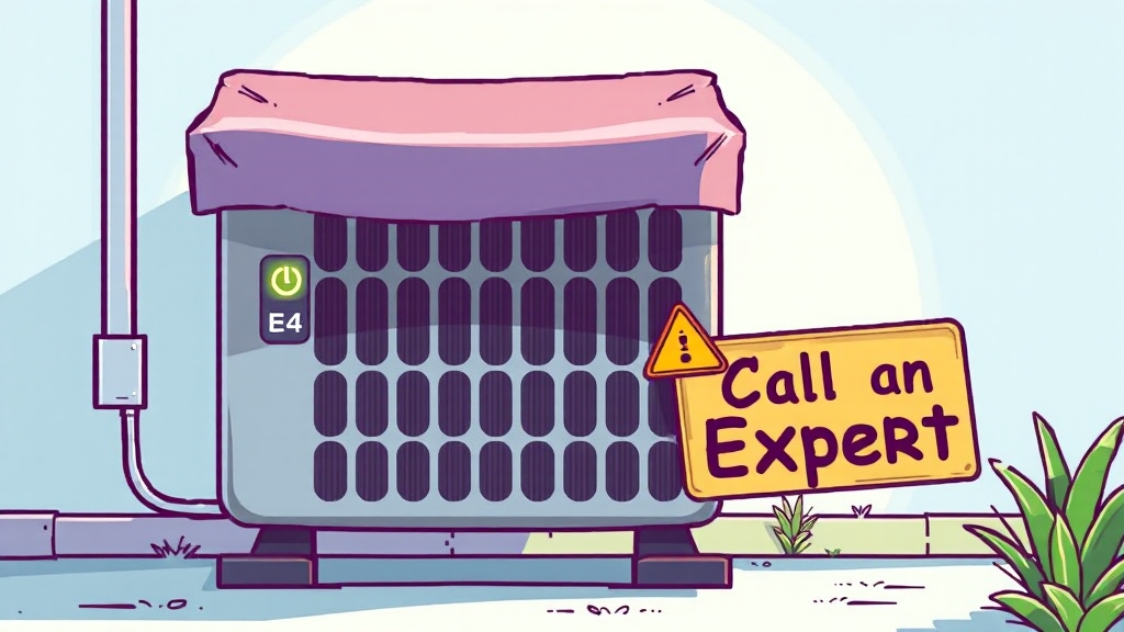 E4 에러 초기 대응 및 주의사항 (cartoon 스타일)