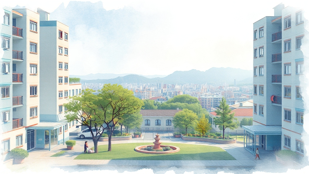 화양지구 입지 분석 (watercolor 스타일)