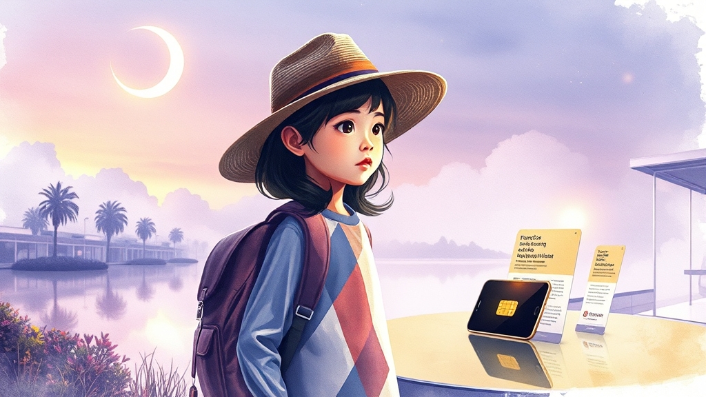 유심 보호 서비스 원리 (watercolor 스타일)