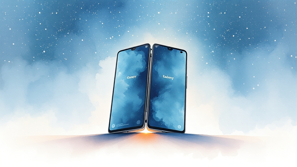 S펜 없는 폴드7, 삼성의 전략은? (watercolor 스타일)