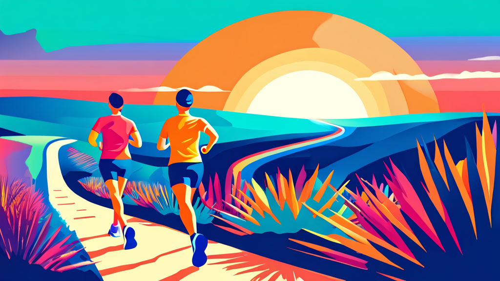 5km 및 10km 코스 상세 안내 (illustration 스타일)