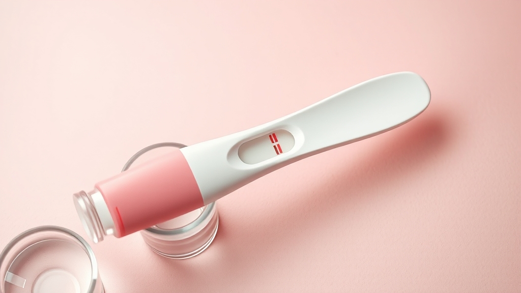 임신테스트기 사용 시기 (realistic 스타일)