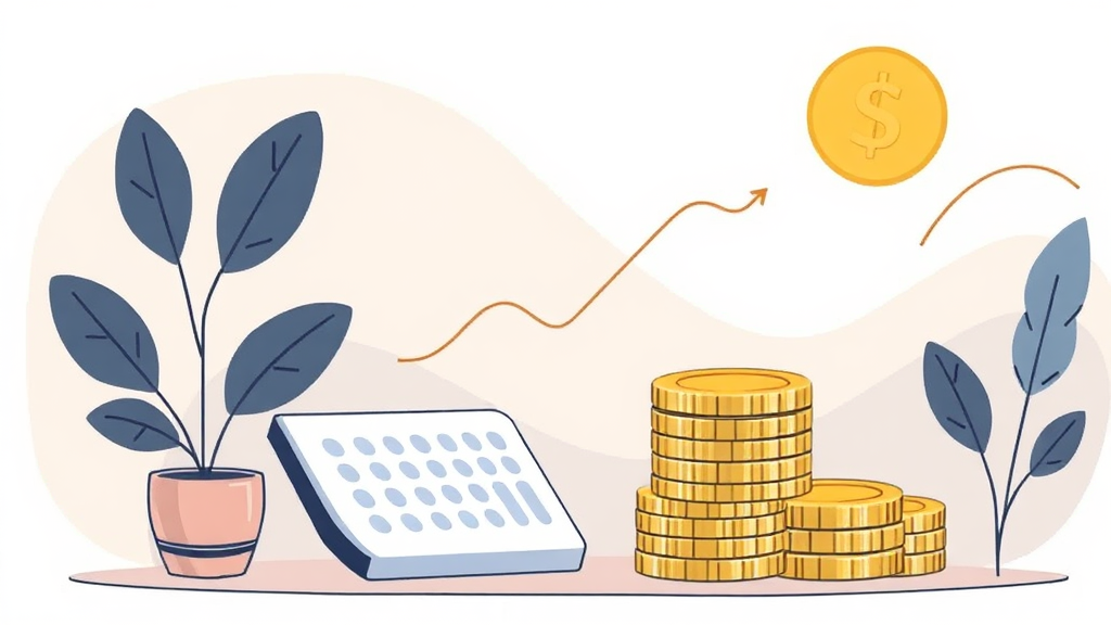 코인 세금 계산기: 실제 내야 할 세금은 얼마? (illustration 스타일)