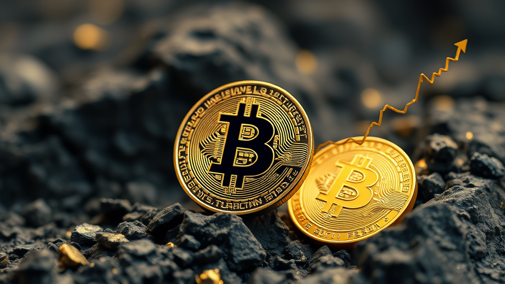 비트코인의 미래: 가치 저장 수단인가, 위험 자산인가? (realistic 스타일)