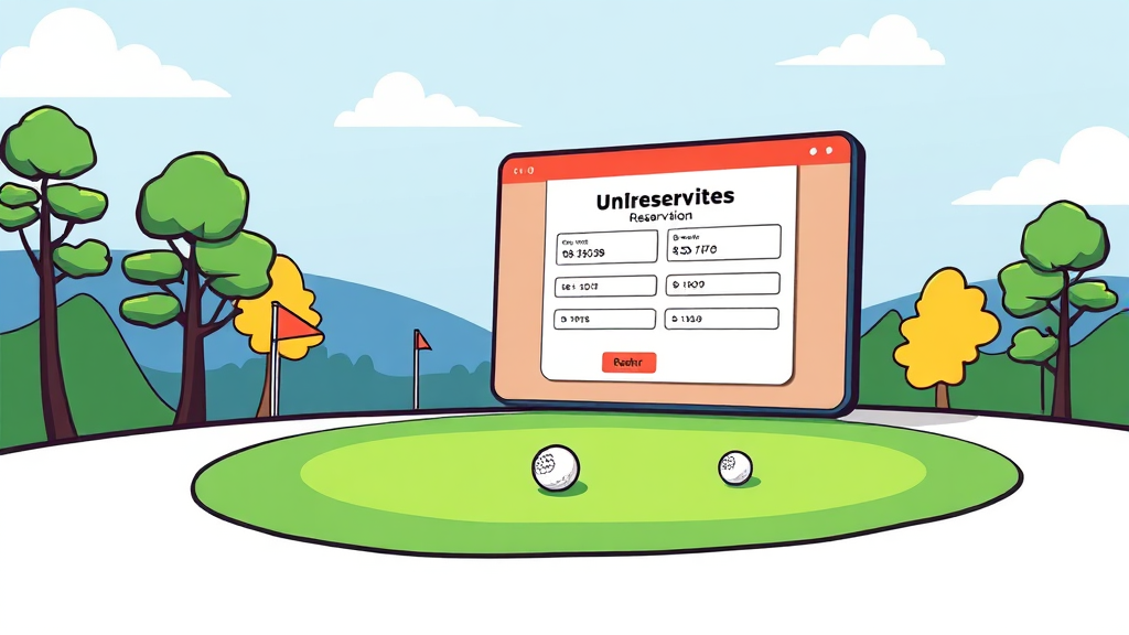 대구 파크골프장 예약 시스템 완벽 분석 (cartoon 스타일)