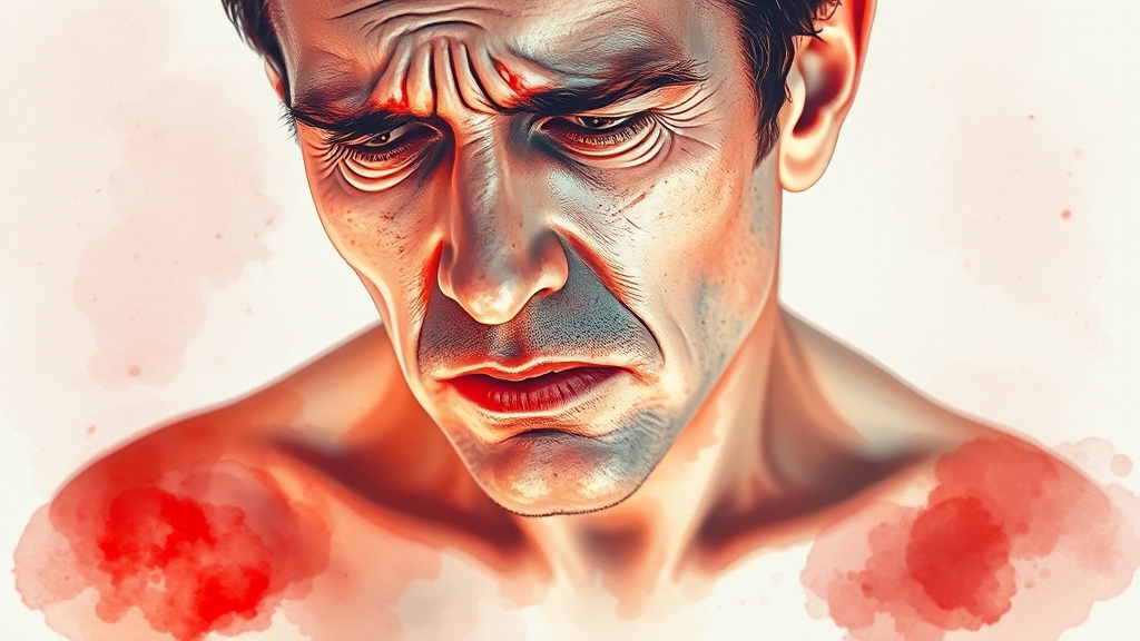 오십견이란?: 정의 & 원인 (watercolor 스타일)