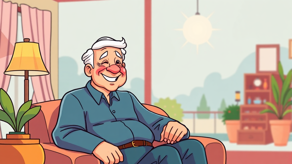 고급 실버타운, 왜 중요할까? (cartoon 스타일)