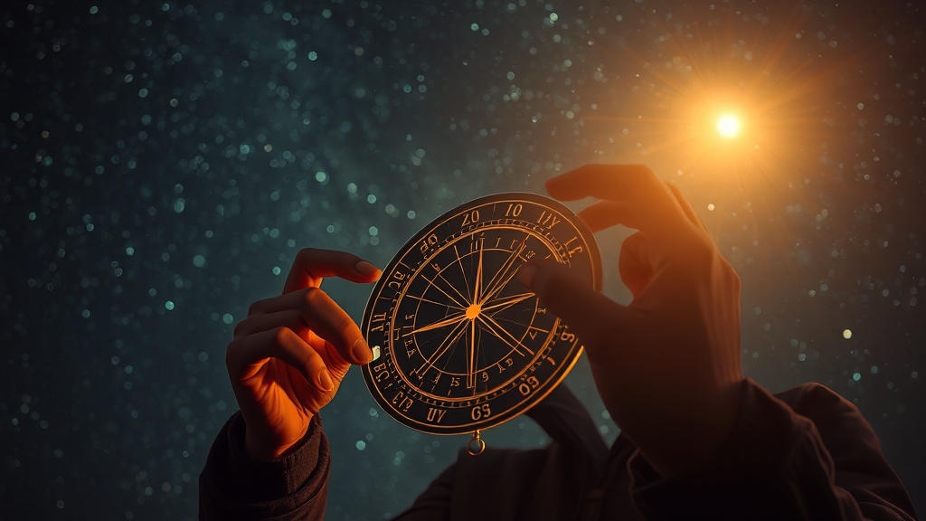 별자리 운세 활용법 (realistic 스타일)