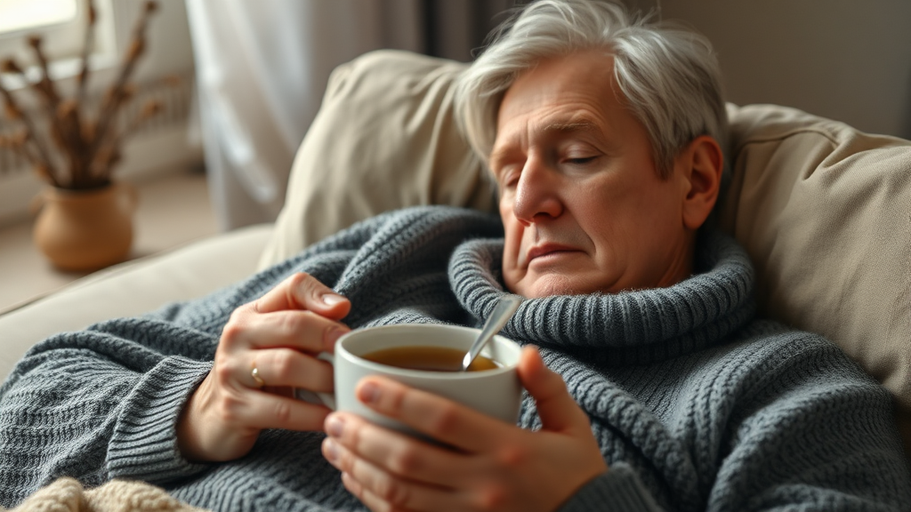 B형 독감, 회복 과정과 관리는? (realistic 스타일)