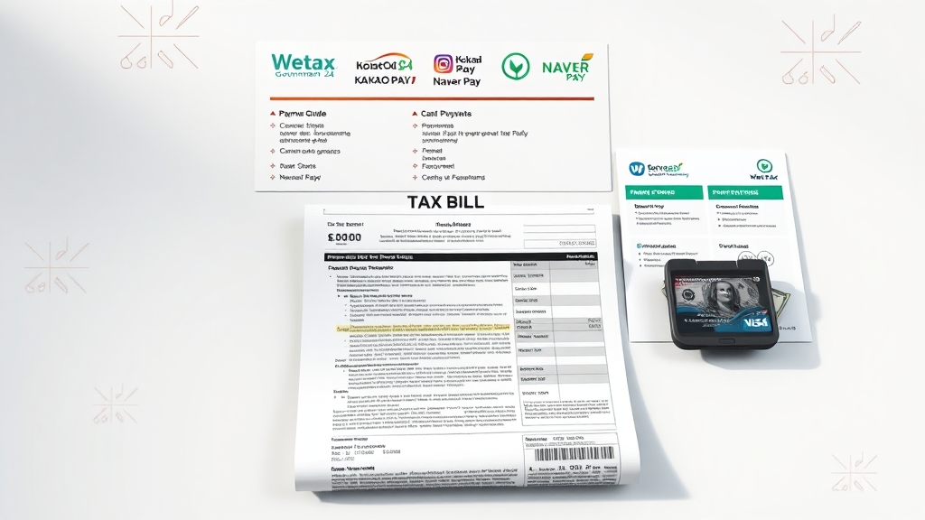 재산세, 어떻게 조회하고 납부할까요? (realistic 스타일)