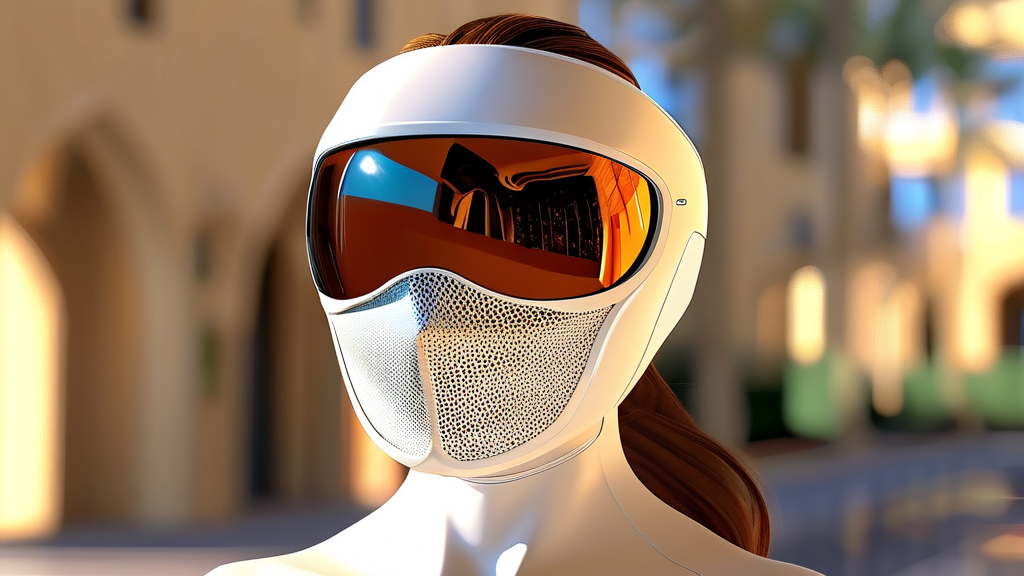 착용감과 디자인: 나에게 맞는 자외선차단마스크 고르기 (realistic 스타일)