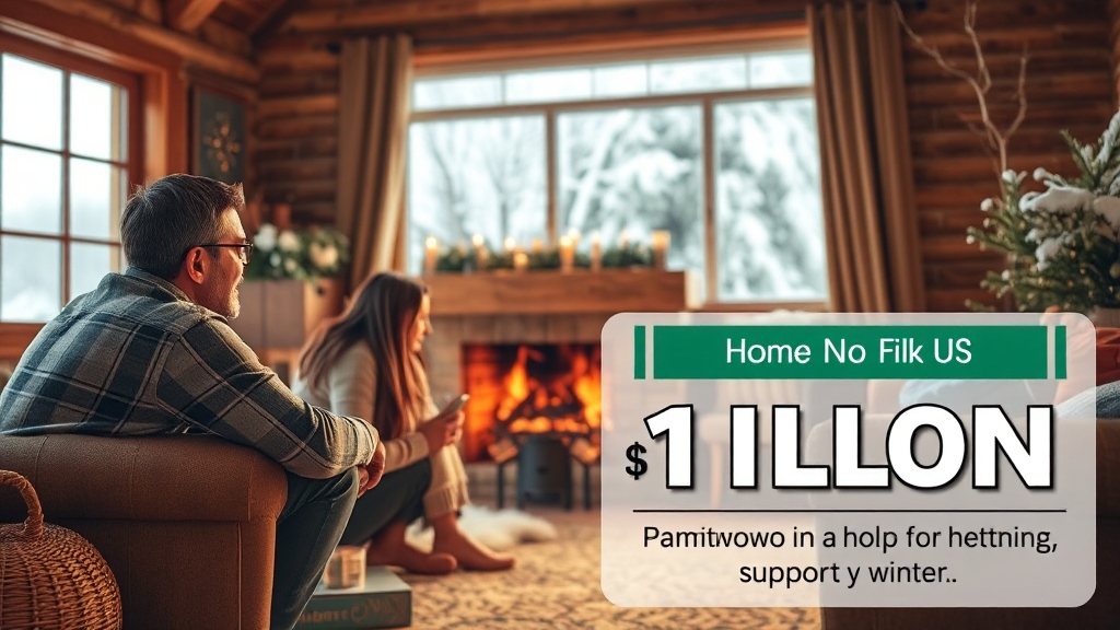 난방비 지원, 따뜻한 겨울 정보 (realistic 스타일)