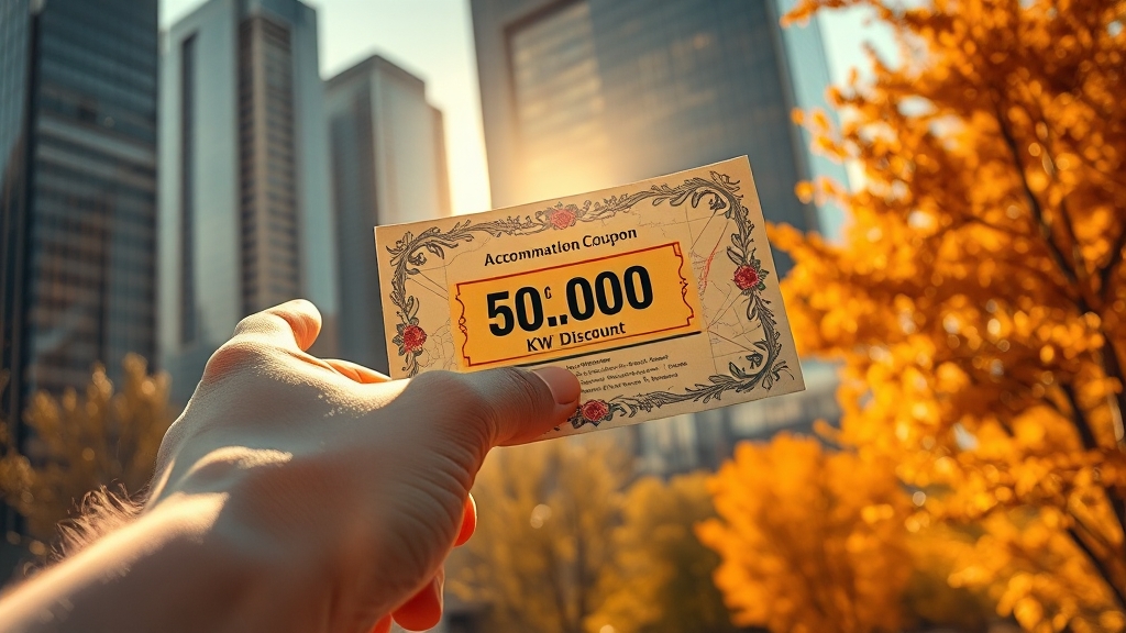 숙박세일페스타 핵심 정보 (realistic 스타일)