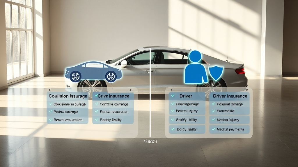 주요 보장 항목 비교 (realistic 스타일)