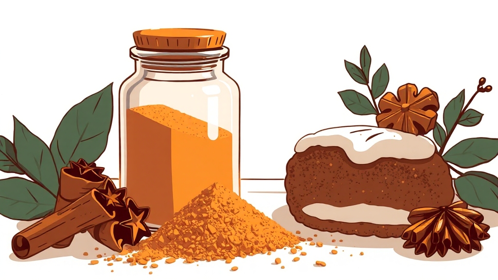 계피가루, 보관 및 활용 꿀팁 (illustration 스타일)