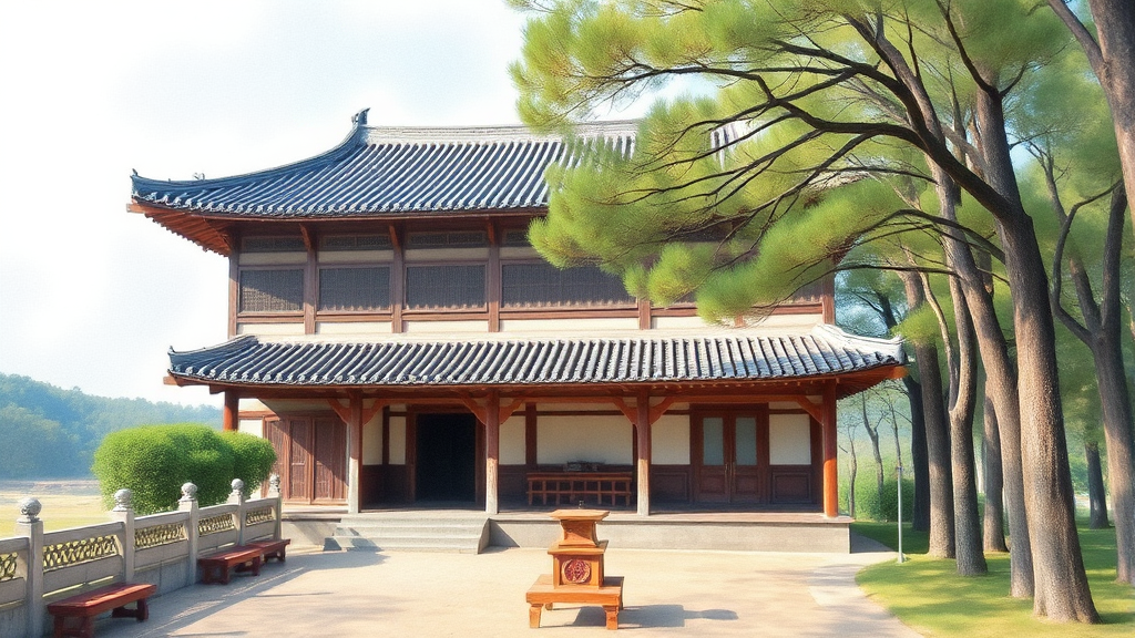 강릉 역사 & 문화: 선교장, 허균허난설헌기념공원 (watercolor 스타일)