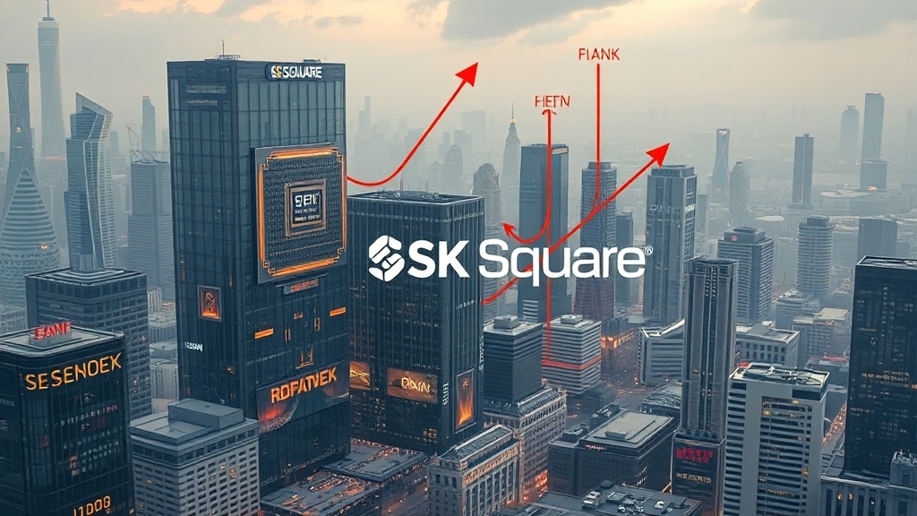 SK스퀘어 사업 구조 분석 (realistic 스타일)