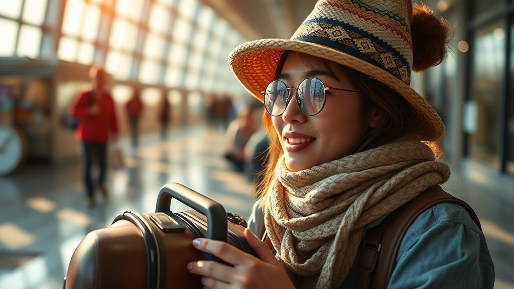 캐리어 파손, 분실 시 카카오 여행자 보험 활용법 (realistic 스타일)