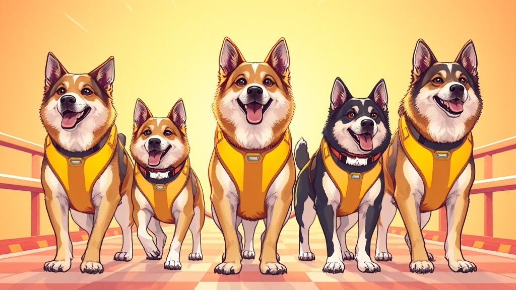 맹견 관련 정보 및 안전 (illustration 스타일)