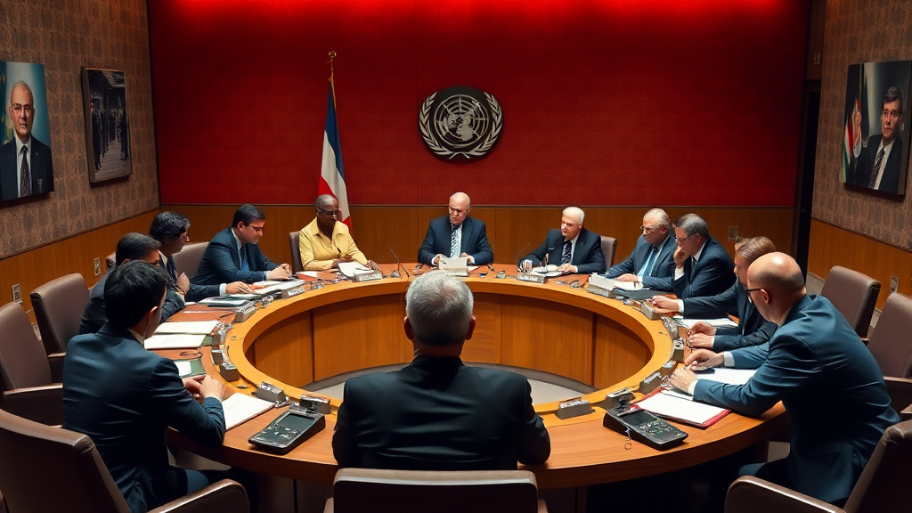 유엔 안보리, 주요 논의 내용은? (realistic 스타일)